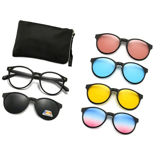 Lentes clip on solar 5 en 1 modelo 2231A