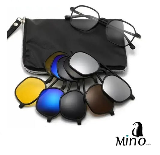 Lentes clip on solar 5 en 1